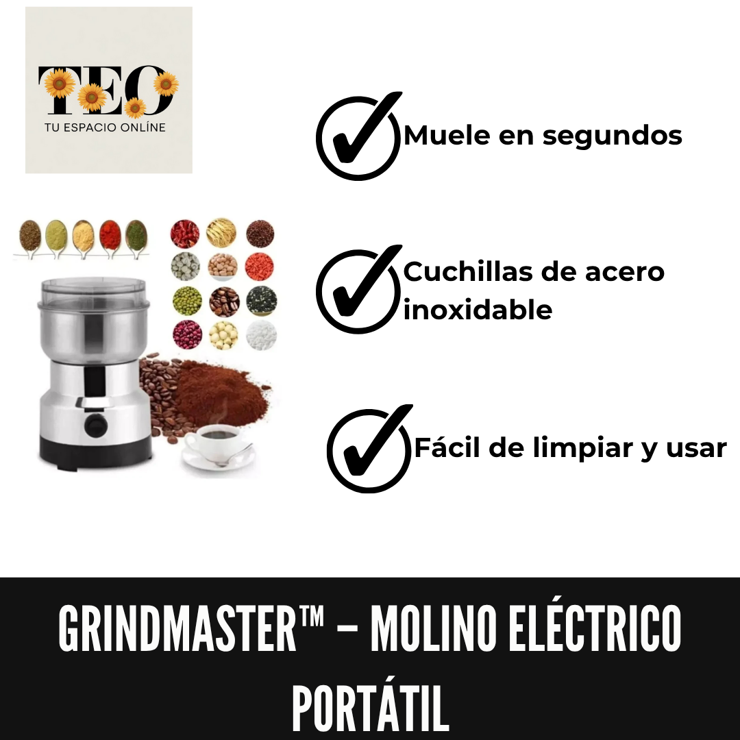 GrindMaster™ – Molino eléctrico portátil