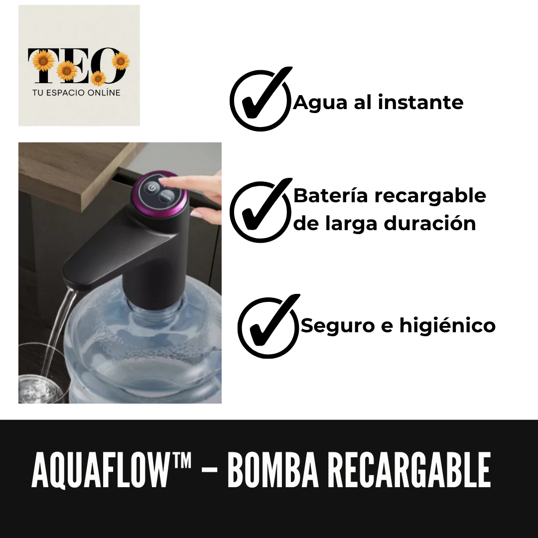 AquaFlow™ – Bomba recargable