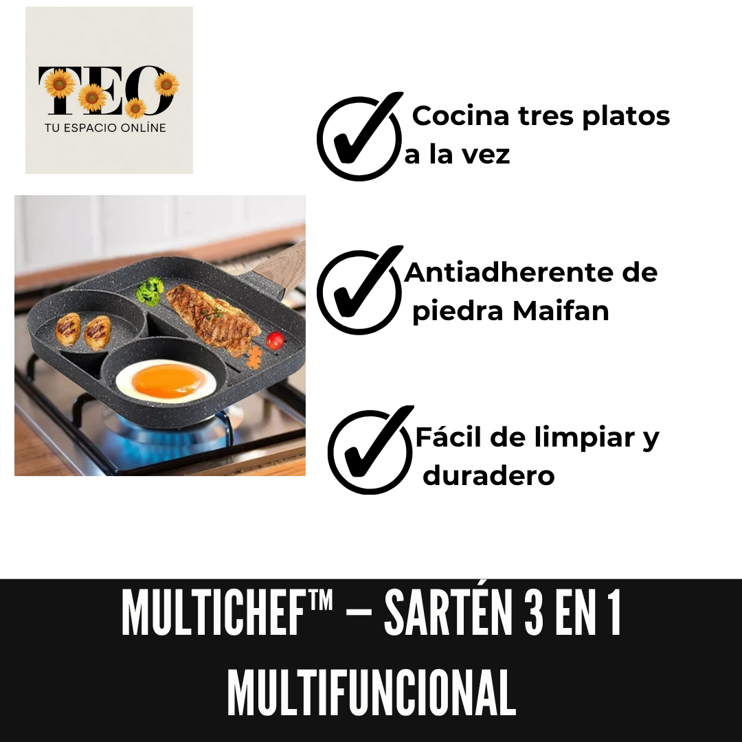 MultiChef™ — Sartén 3 en 1 multifuncional