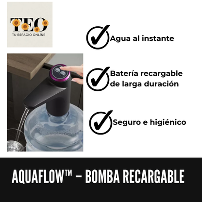 AquaFlow™ – Bomba recargable